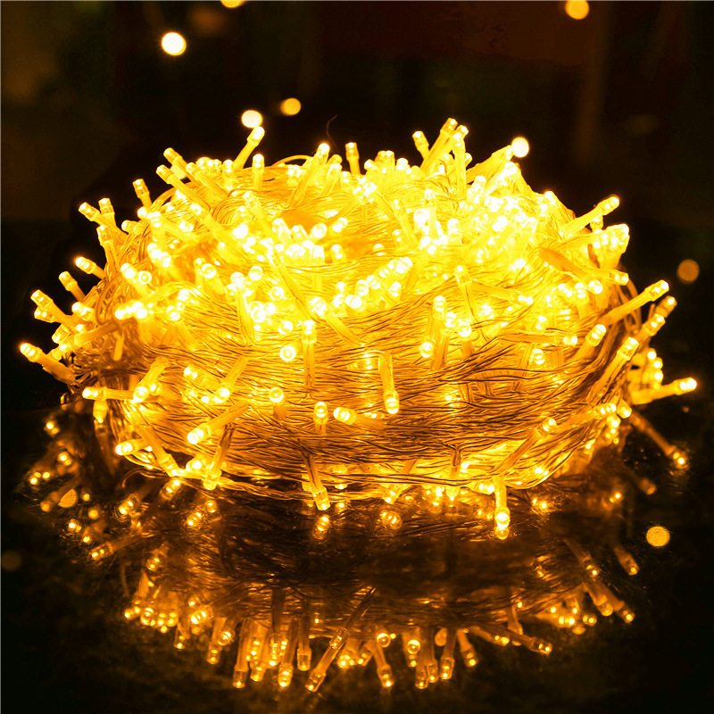 LED string de luces al aire libre estrella de navidad acampamiento diseño de patio luces de color iluminación de luces de decoración de bodas festivas