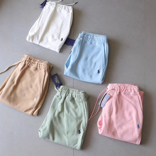 Cross-Border Export Thirteen-Color Rl Basic Pony Embroidered Logo Drawstring Sweatpants Men's and Women's Casual Pants
