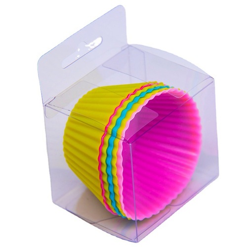 Big Eyes 7cm Round Silicone Muffin Cup Baked Dessert Tart Pudding DIY Cake Cup Mold