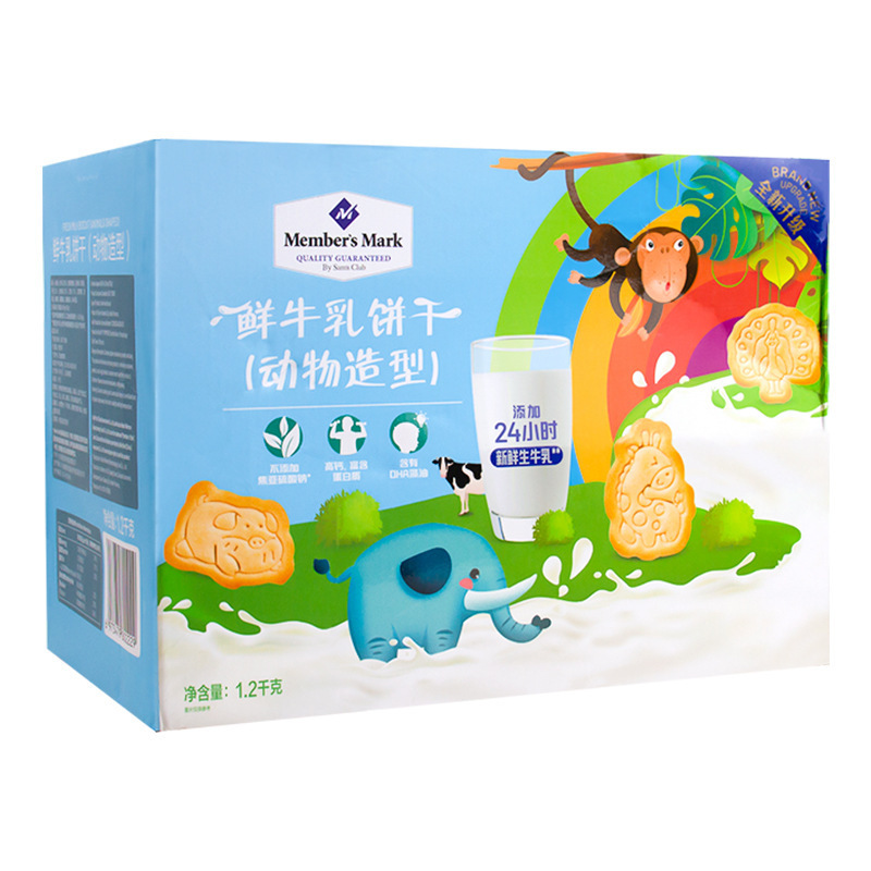山姆代购鲜牛乳饼干动物造型牛奶味儿童宝宝健康休闲零食点心食品|undefined