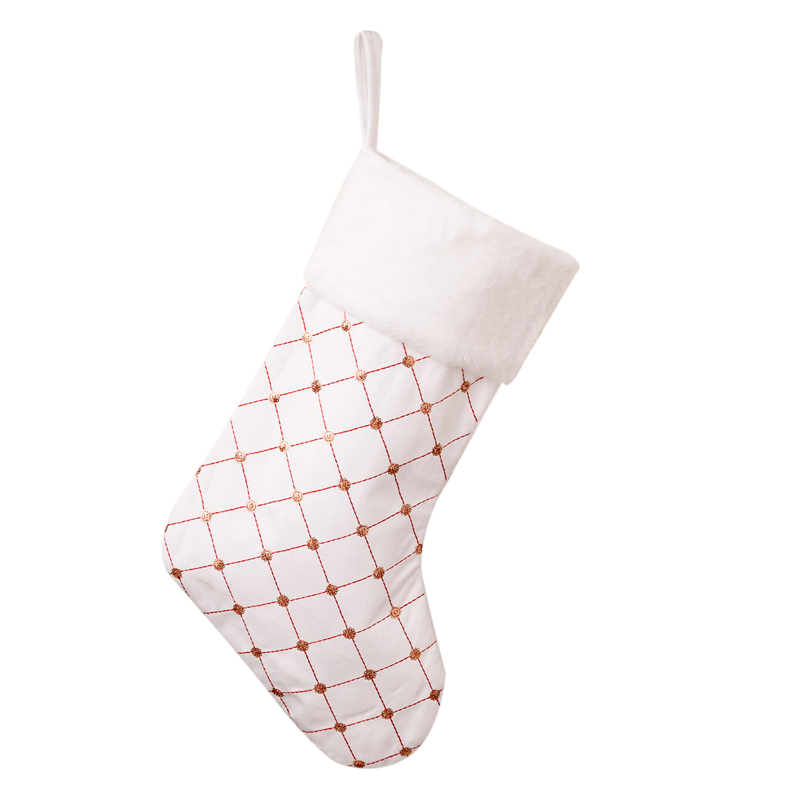 Navidad transfronteriza decoración de malla de medias de Navidad medias rojas bolsas de regalos de árboles colgando medias de regalo