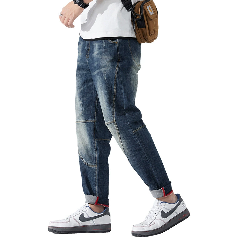 Summer jeans, men's trousers, oversize