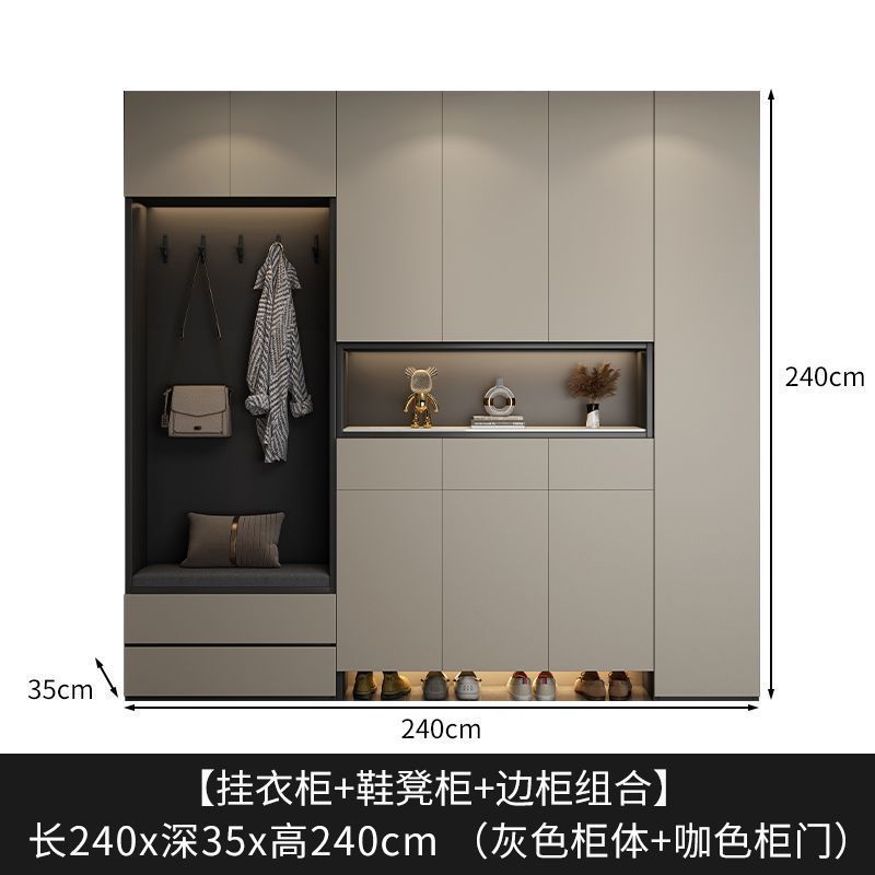 靴キャビネット、玄関キャビネット、一体型軽量高級壁面玄関キャビネット、家庭用玄関パーティションキャビネット、シンプルモダンな収納キャビネット|undefined