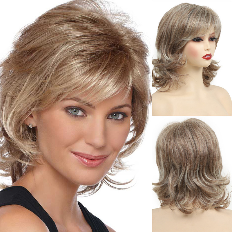 Cross-Border Wig European and American Wig Women's Fashion Fluffy Brown Wig Short Curly Hair Chemical Fiber Wig Set Xuchang Supply Cross-Border Wig European and American Wig Women's Fashion Fluffy Brown Wig Short Curly Hair Chemical Fiber Wig Set Xuchang Supply