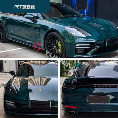 Body Film Car Color Changing Film | Auto Color Change Film - pet-moson-green-15216m