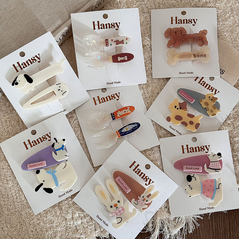 Women's Cartoon Style Cute Cartoon Acetic Acid Sheets Hair Clip display picture 4