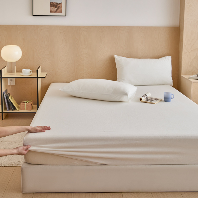 Sombrilla de cama de algodón puro pieza individual 100 algodón Simmons funda protectora de colchón todo incluido funda de cama funda de cama 2025 nuevo 3