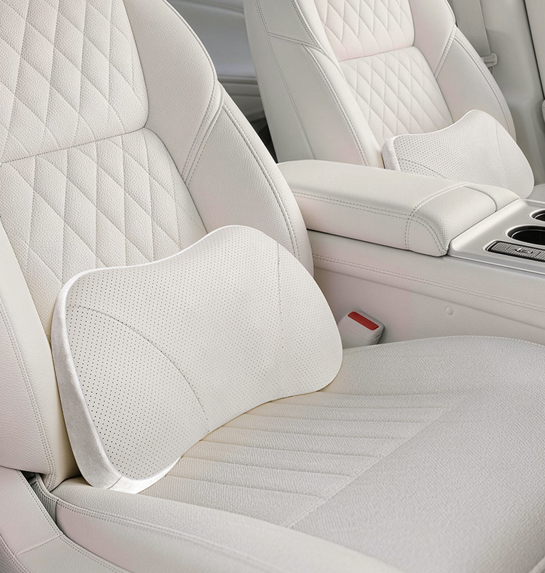 Car Seat Cushion, Car Soft Pillow, Lumbar Support Pillow, Memory Foam Backrest Pillow, Essential Car Accessory, Waist Support