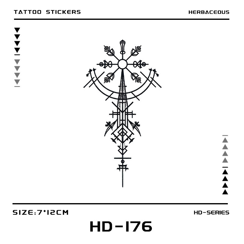 Xm&Xp Floral Black Pattern Herbal Tattoo Stickers Waterproof Female Long-Lasting Tattoo Juice Arm Calf Men and Women Semi-Permanent Xm&Xp Floral Black Pattern Herbal Tattoo Stickers Waterproof Female Long-Lasting Tattoo Juice Arm Calf Men and Women Semi-Permanent