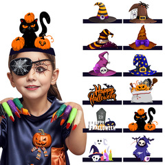 クロスボーダー新しいハロウィンテーマパーティー装飾帽子ゴーストフェスティバルパーティー大人と子供のドレスアップ小道具魔女帽子