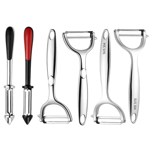 Peeling knife 304 stainless steel home kitchen melon planer fruit peeler zinc alloy peeling knife scraper tool