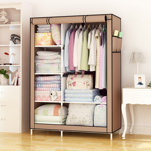 Simple Wardrobe Dust-proof Dormitory Bedroom Household Hanger Storage Cabinet Multi-use Organize Storage Wardrobe Strong and Durable