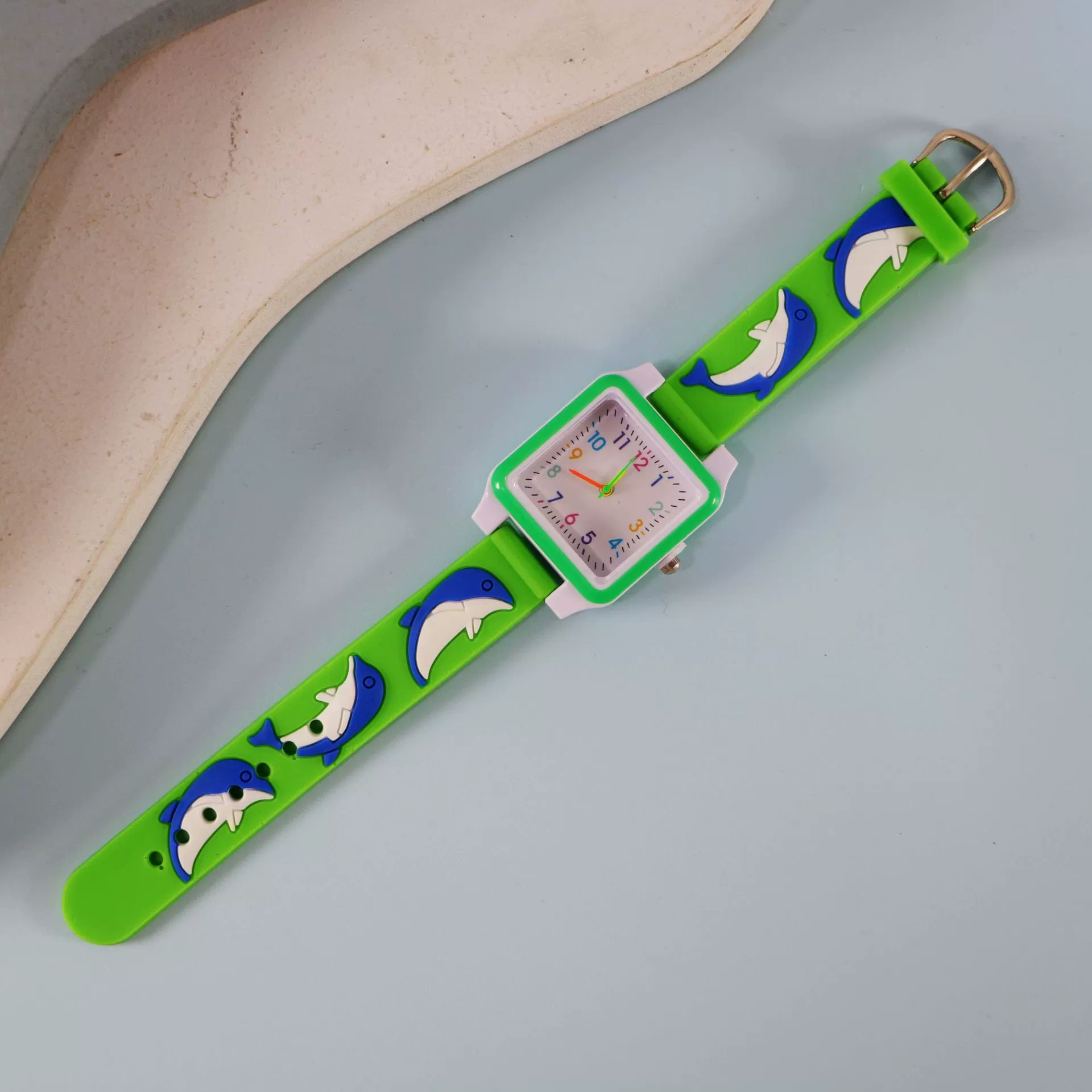 Silicone children's watch with gears, children's quartz watches