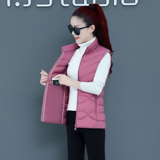 Chaleco Corto de Algodón para Mujer, Primavera y Otoño 2025, Versátil, Ajustado, Prenda Exterior Moderna, Talla Grande image 8