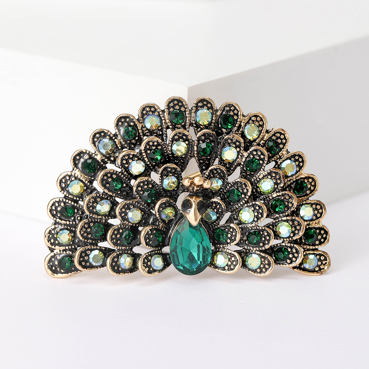 16g Weight Rhinestones Inlay Material Brooches Classification Banquet Occasion Alloy Material Peacock Pattern All Seasons Season Women's Gender Inlay Design Retro Style Retro Pin Peacock Alloy Inlay Rhinestones Women's Brooches 26
