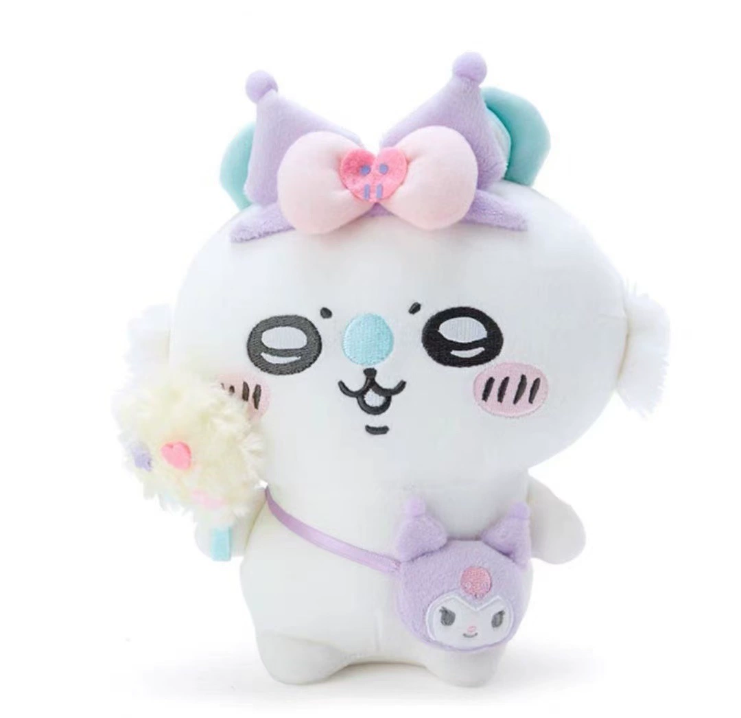 Плюшевая подвеска (Chiikawa x Sanrio) — персонаж, милый брелок, размеры 10 см и 20 см