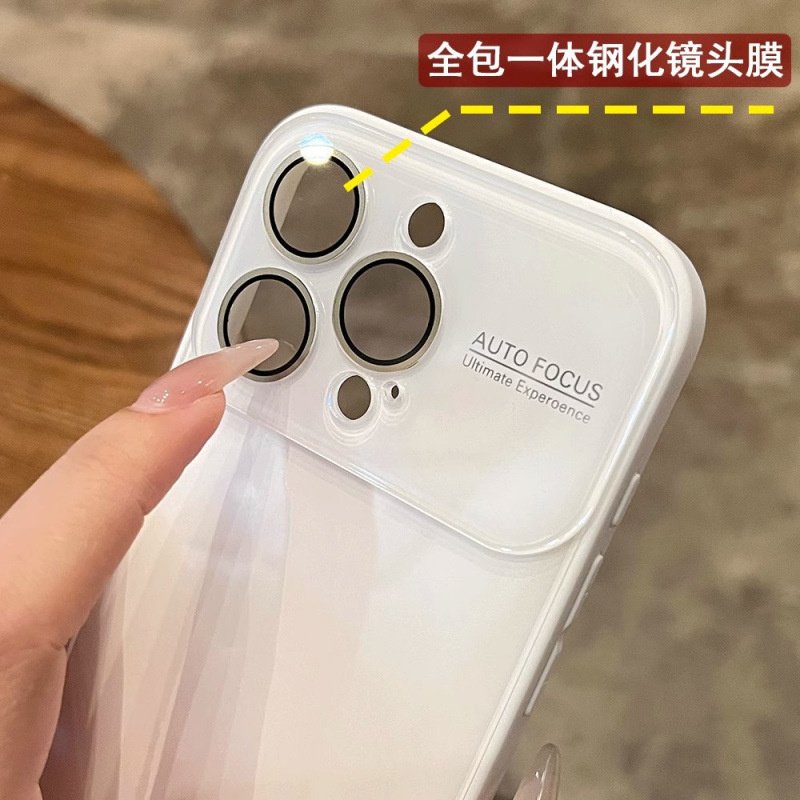 适用iPhone17PROMAX手机壳苹果16冰感超薄玻璃壳15防摔14保护套13|undefined