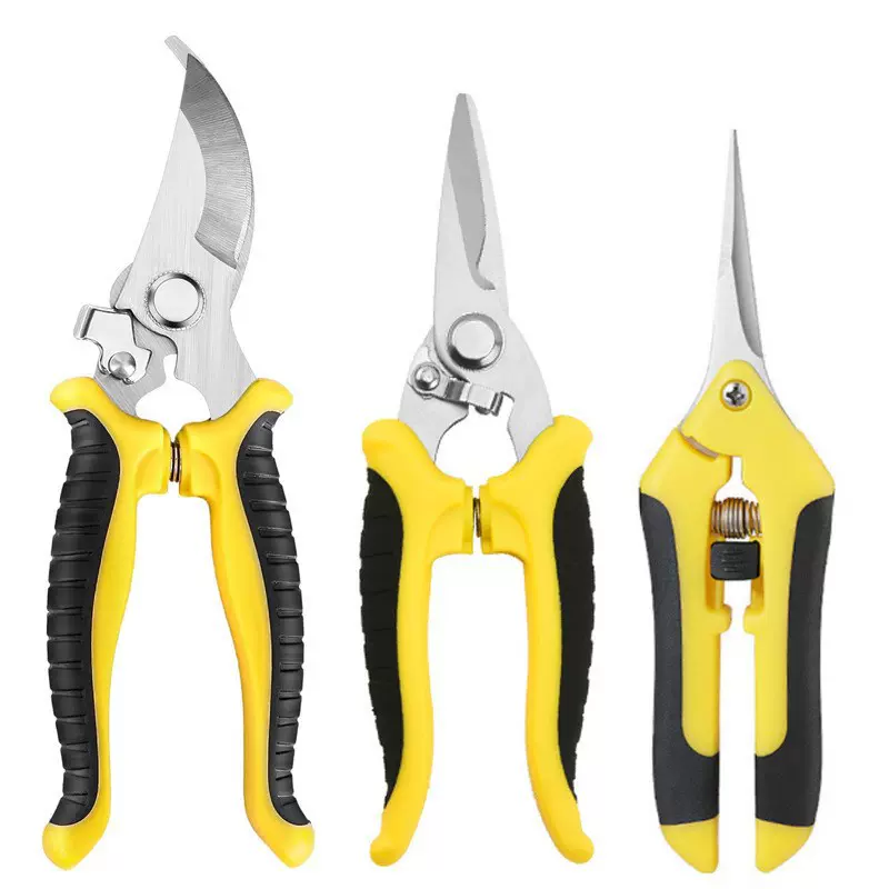 跨境修枝剪刀不锈钢园艺工具套装园林果树粗枝葡萄摘果专用剪