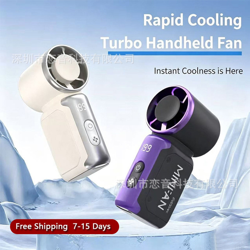 Mini Handheld Fan for outdoor&Desk quiet cooling strong wind