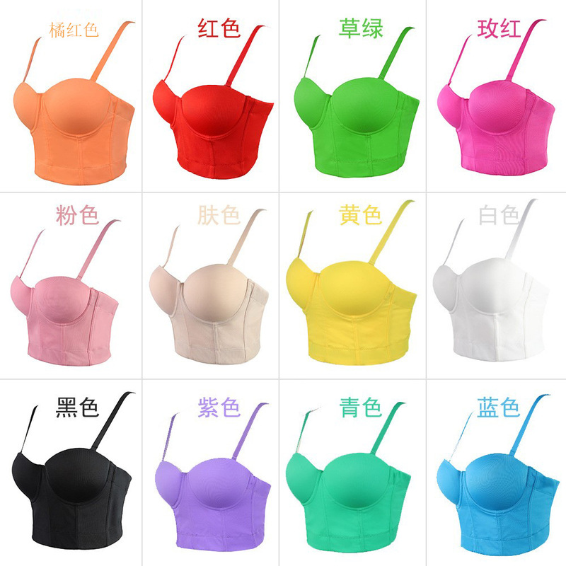 Lu Qiuguo Vest Sling Women's Dopamine Wearing Sling Strapless Sling Vest Integrated Beautiful Back Corset DB081