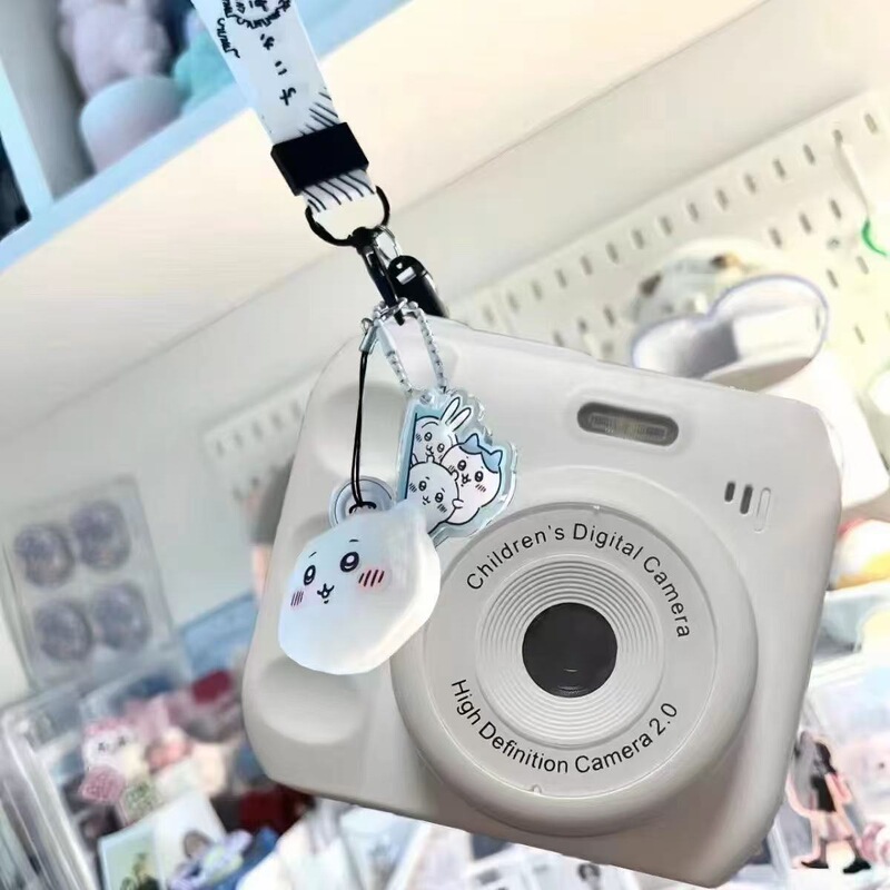 White Deer's Same Model 100-Megapixel Dual-Camera Selfie Ccd Digital Camera, Affordable Portable Compact Camera for Campus Students