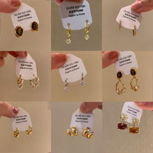 2024新款爆款圈圈耳环女轻奢高级感素圈秋冬耳饰品夸张大耳圈耳钉