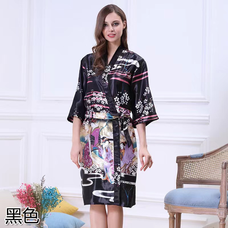 Pajamas women's sexy artificial silk sling chest pad Ice Silk summer thin nightdress foreign trade export