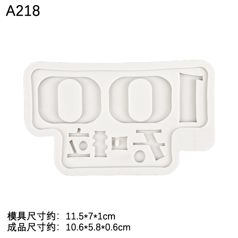 Molde de silicona de inserción de tarjeta de pastel de 100 días para bebés DIY accesorios decorativos de chocolate Fondant para hornear creativos