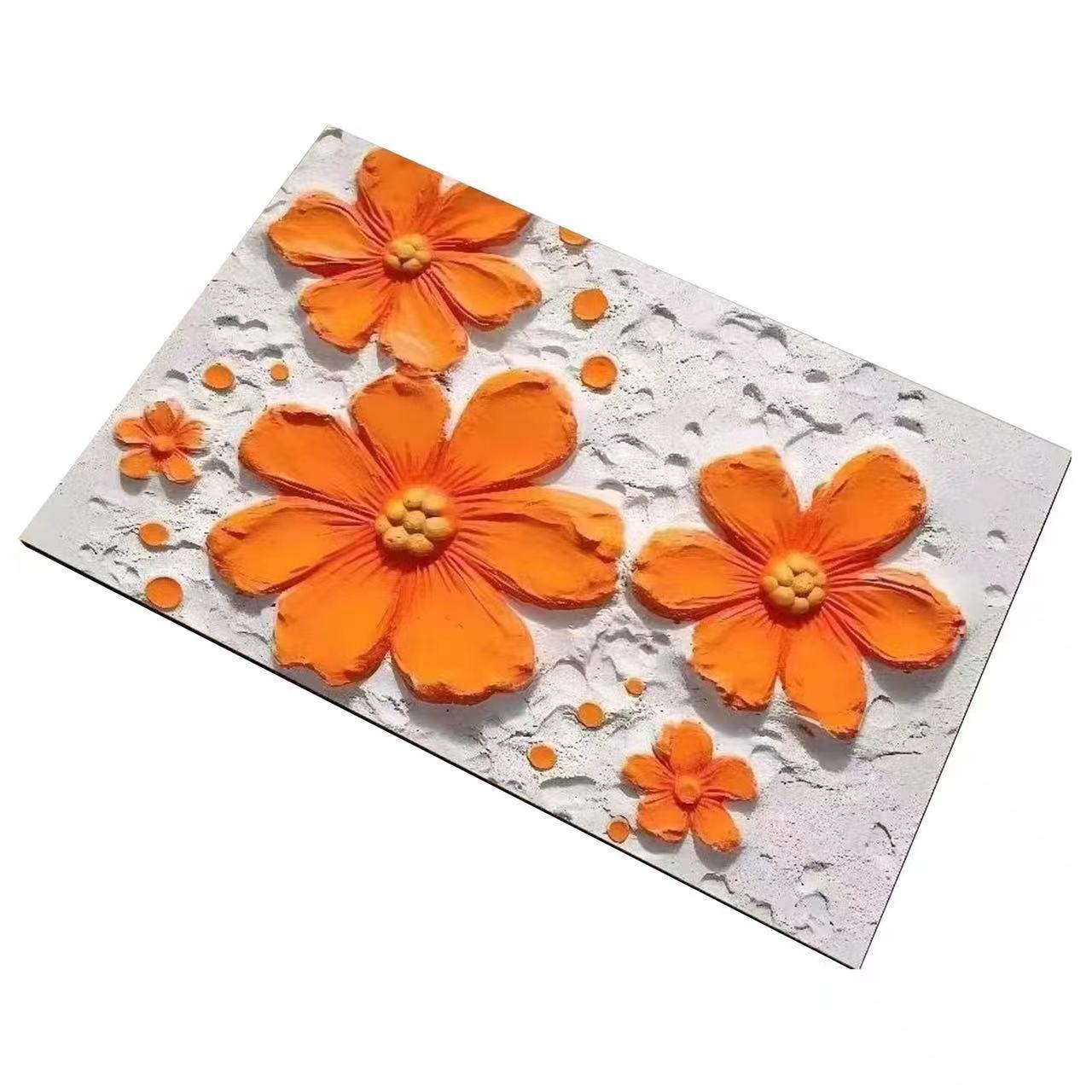 Alfombrilla antideslizante de barro de diatomeas con visión estereoscópica 3D, alfombrilla absorbente de secado rápido para baño, alfombrilla para puerta de baño, alfombrilla para puerta de entrada