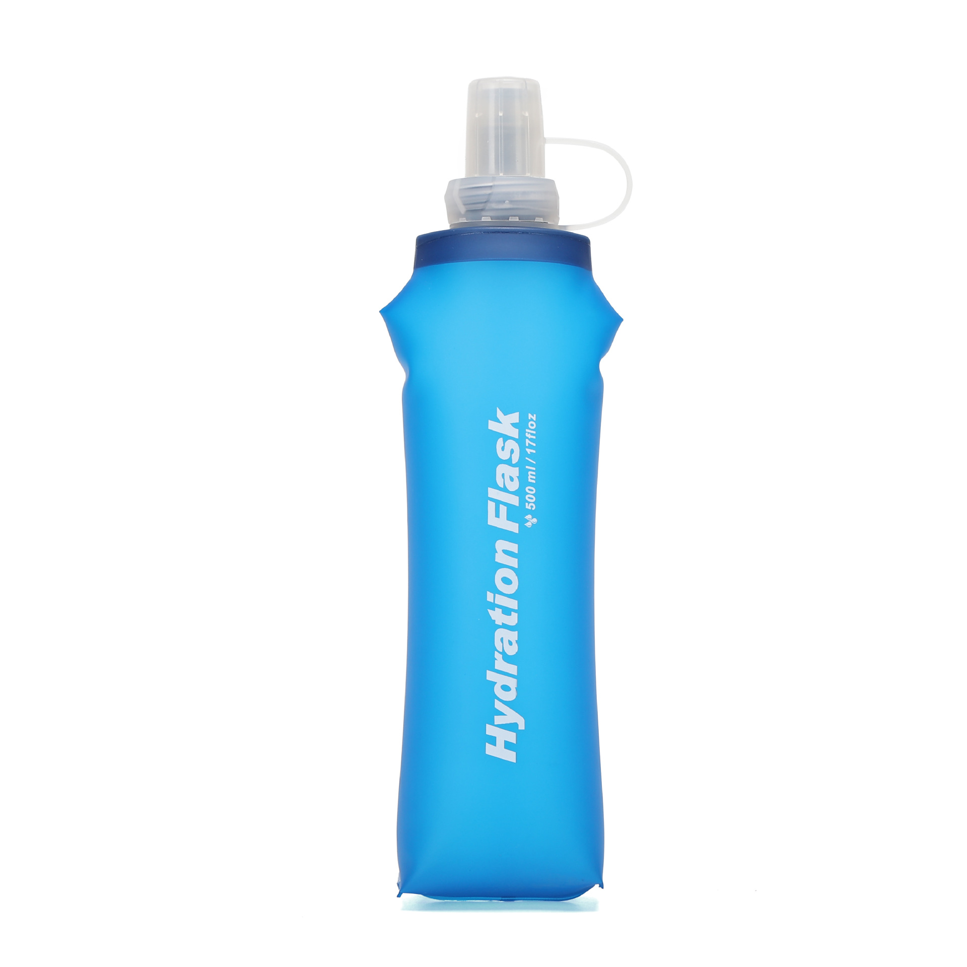 Nuevo tipo de 500ml de doble plegable para correr taza de agua portátil fitness montañismo portátil hervidor plegable suave