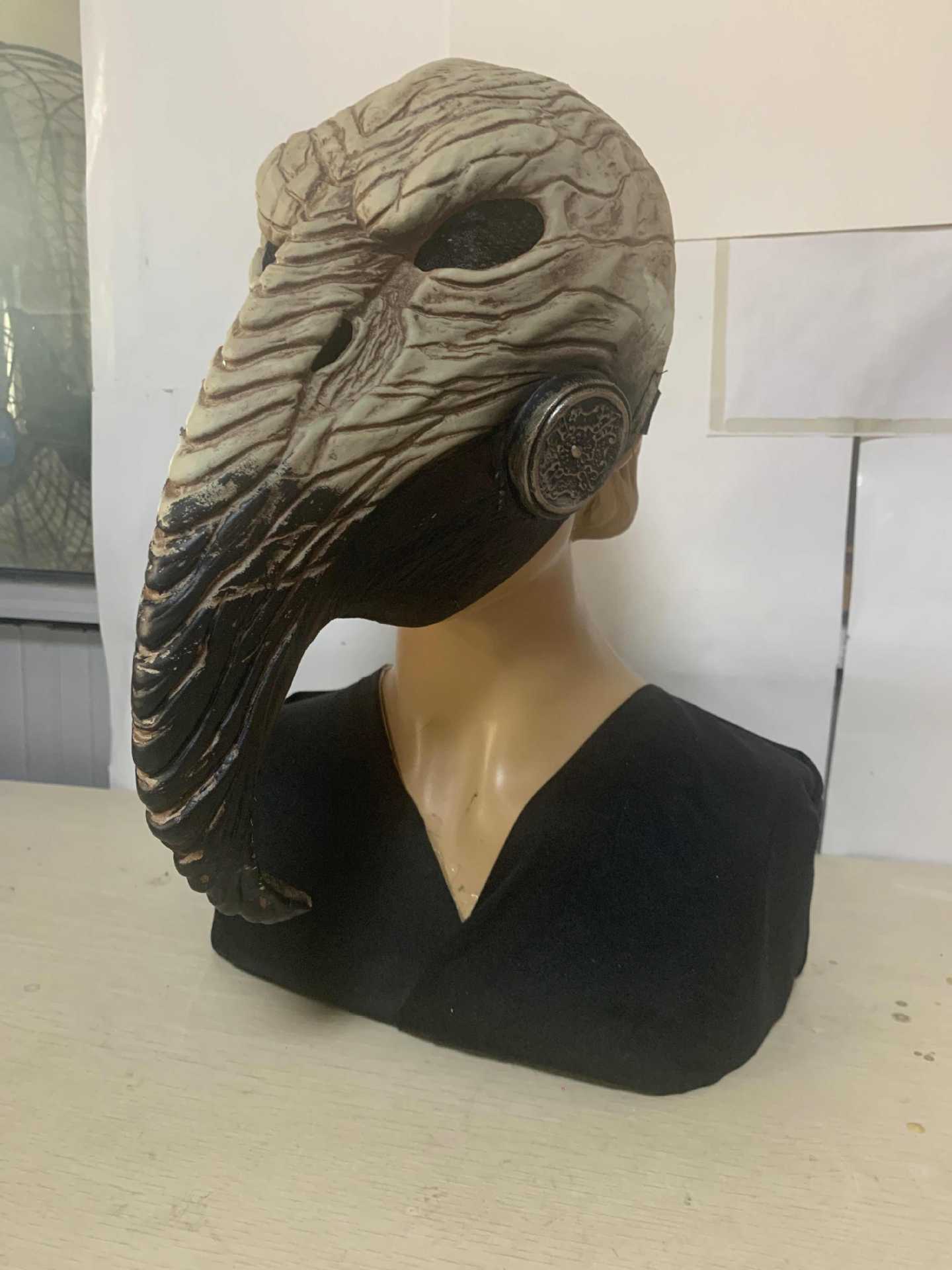 Estación independiente Venta caliente plaga doctor pájaro boca máscara Steampunk Halloween periférica apoyos látex