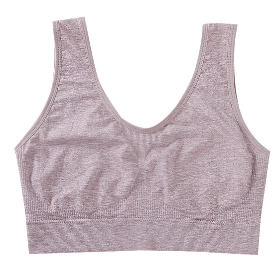 Fixed cup back one-piece underwear women's 60 naked ammonia cotton latex wrapped chest wide shoulder strap bra