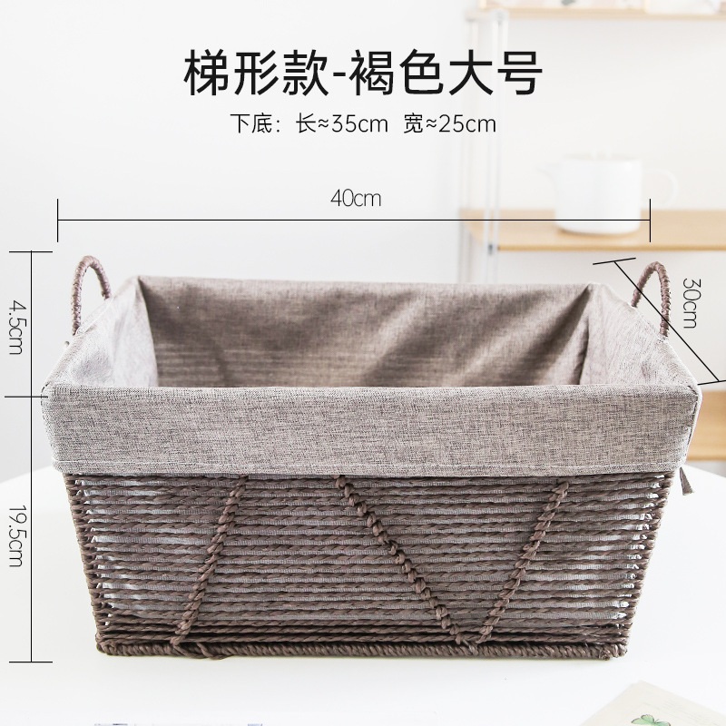 Estilo trapezoidal-marrón grande