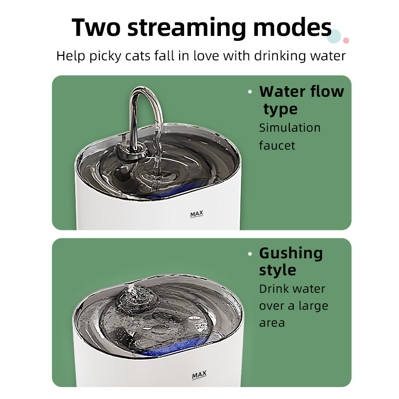 Explosión transfronteriza mascota inteligente dispensador de agua de circulación automática de agua viva gato y perro nuevo alimentador de agua para gatos image 5