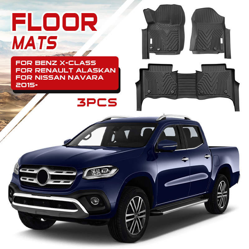Adecuado para alfombrillas de inyección de camionetas Renault, alfombrillas impermeables Renault Alaskan Floor mat