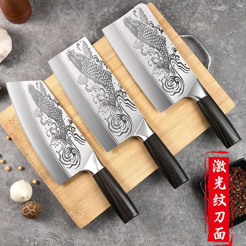 Yangjiang cuchillo afilado cuchillo de cocina cuchillo de acero completo cuchillo de cocina de dos usos cuchillo de corte de carne cortador de cocinero