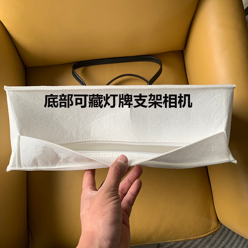 演唱会应援藏灯牌支架相机包毛毡托特包大容量有暗格夹层手提包|undefined