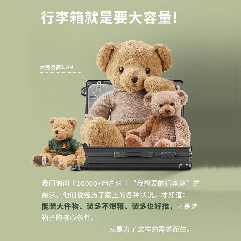 [Fábrica de selección estricta] 20 pulgadas maleta de viaje retrógrado de gran capacidad ruedas universales