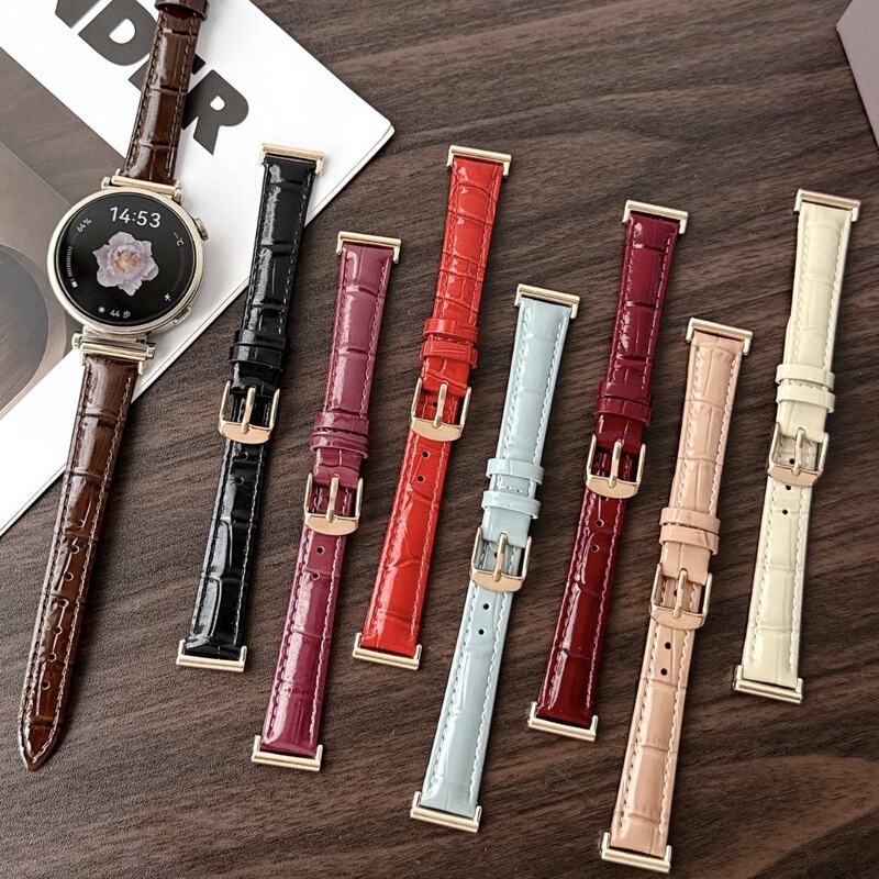 Thin ice-surface leather bamboo-pattern strap suitable for Apple Watch 10, 11, Huawei 11, Fit5, Xiaomi Redmi wristband Thin ice-surface leather bamboo-pattern strap suitable for Apple Watch 10, 11, Huawei 11, Fit5, Xiaomi Redmi wristband