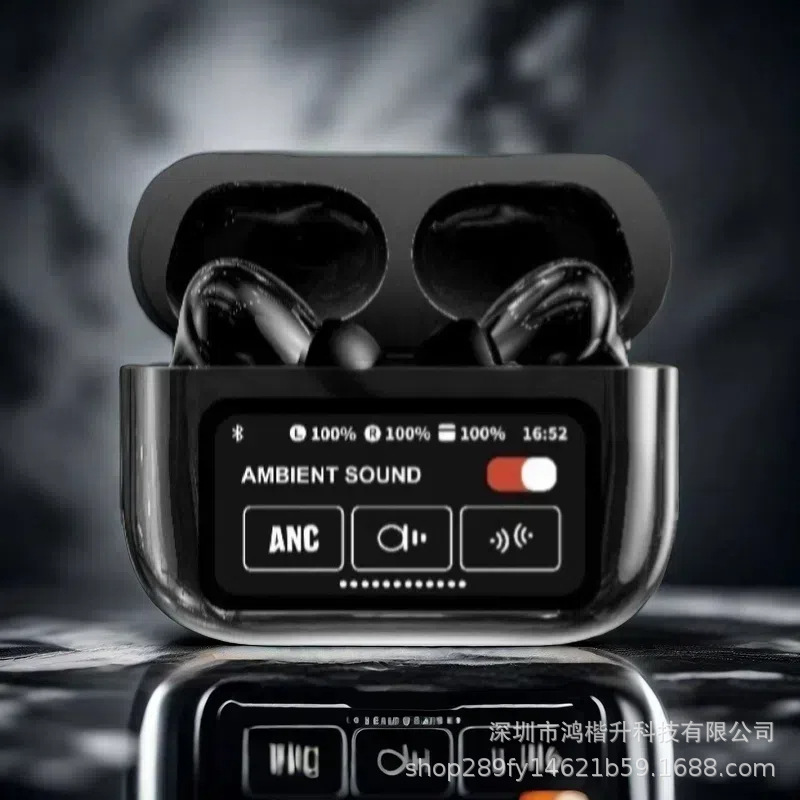 Auriculares Bluetooth con pantalla a color A10Pro de alta gama de estilo explosivo transfronterizo TWS táctil multifunción ANC con reducción de ruido auriculares inalámbricos reales