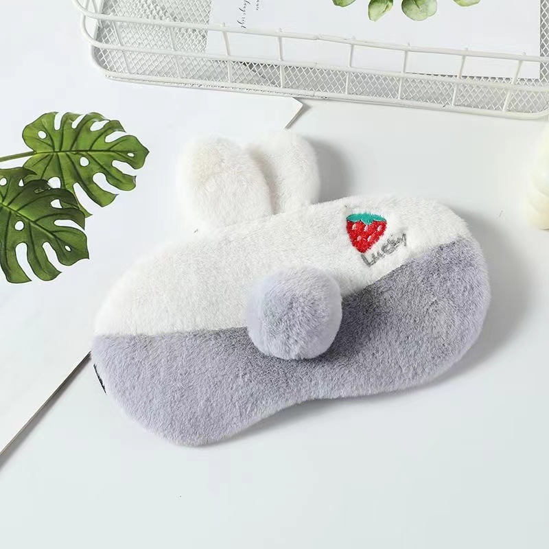 Nuevo sueño sombreado chica dormir especial máscara de ojo estudiante máscara de ojo aliviar la fatiga ocular conejo oso monstruo