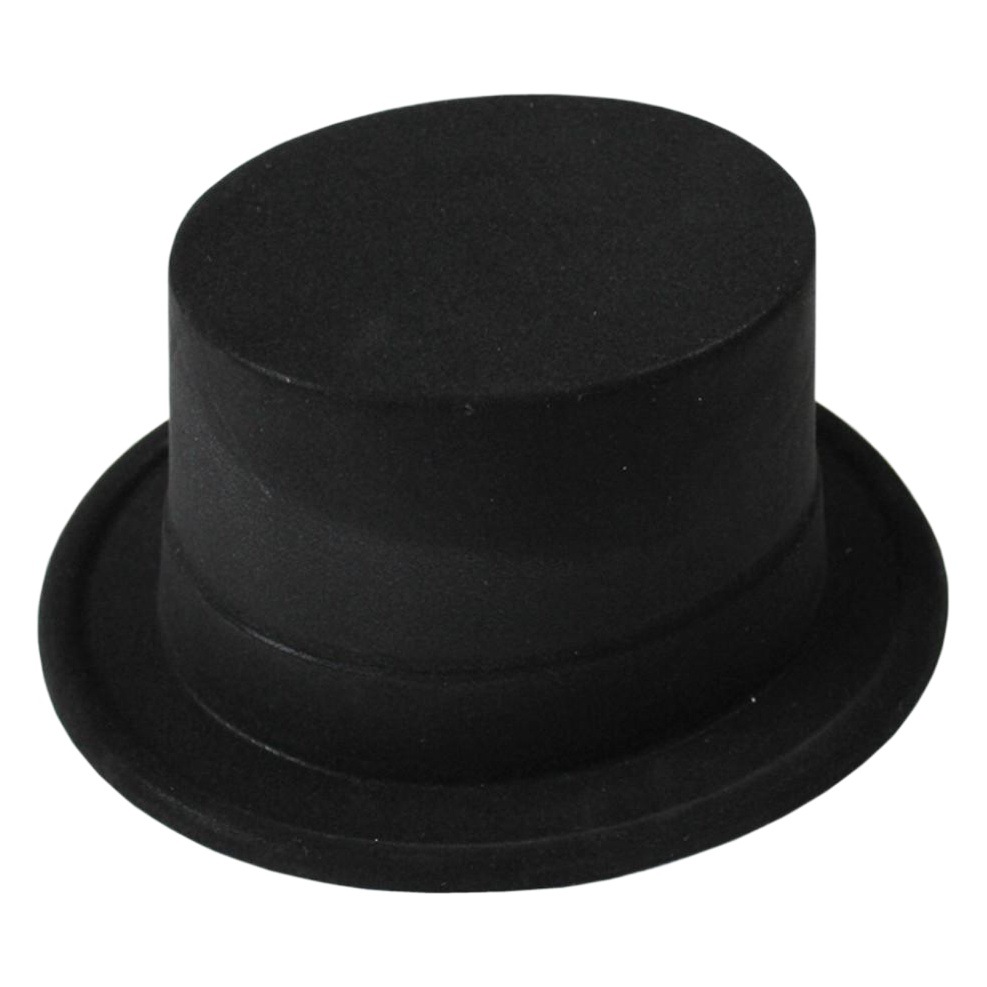 1 rendimiento sombrero Jazz sombrero de copa no tejido Lincoln sombrero mago sombrero flocado sombrero alto