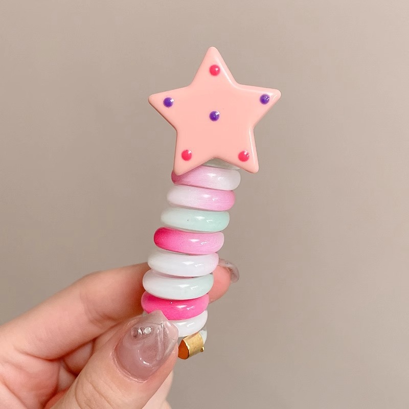 Gradiente de color gelatina línea telefónica cabello anillo cabeza cuerda para mujeres 2025 nueva banda de goma de cola de caballo alta toque de sombrero sin rastro temperamento