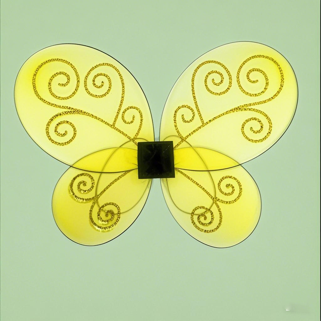 Factory Ready-Made Golden Butterfly Wings Angel Elf Wings Stage Kidsren's Holiday Party Performance Props Set