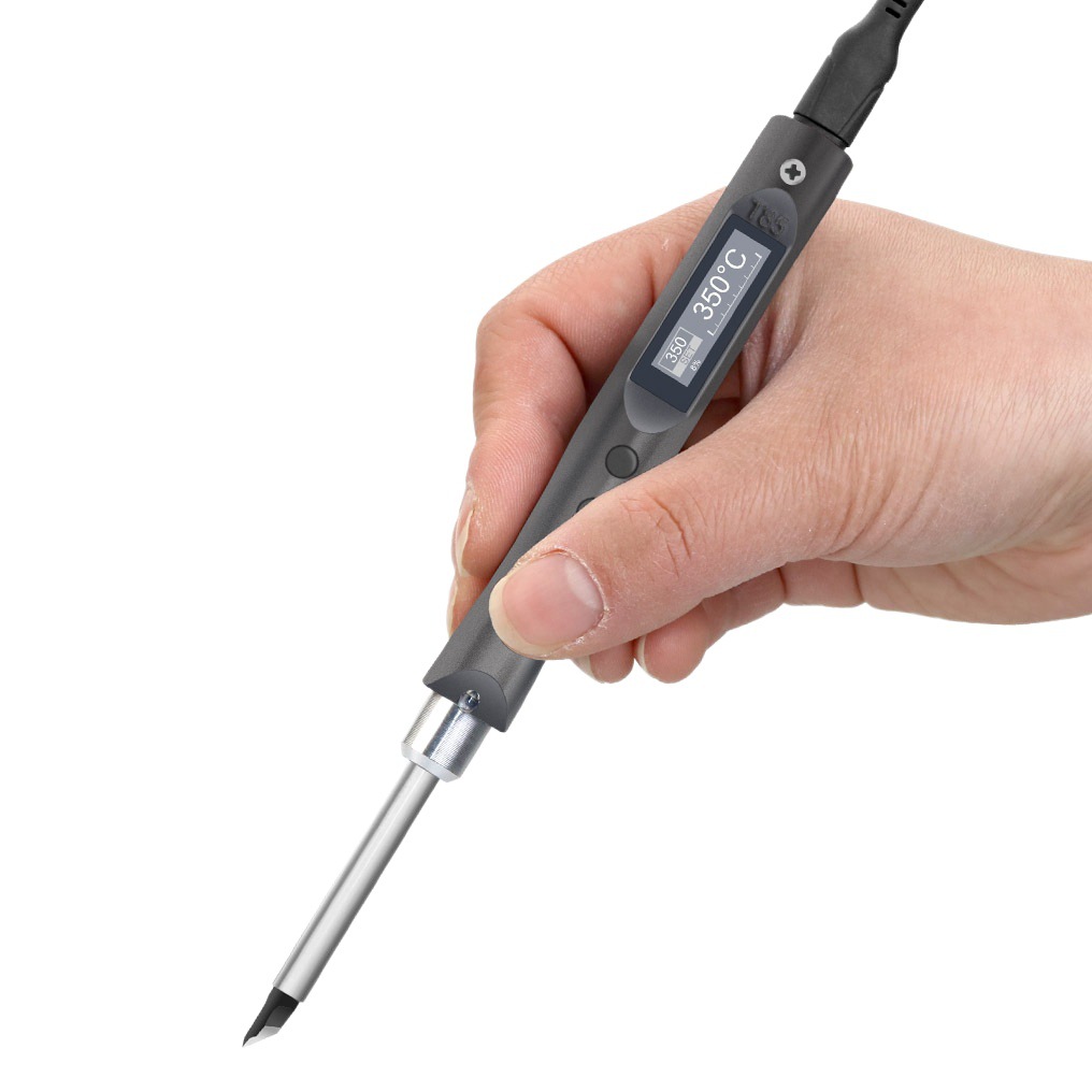 QUECOO original T85 inteligente eléctrico de soldadura de hierro portátil mini estación de soldadura 65W QC/PD fuente de alimentación digital Pantalla de temperatura constante dimensión