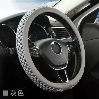 Cover to Absorb Sweat, Steering wheel cover - luxury-ice-silk-gray-high-quality-default