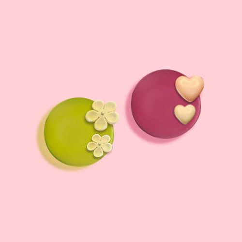 Sanxin 24-piece French mousse cake silicone mold DIY chocolate fire paint particle seal baking tool