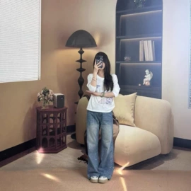 时尚休闲套装;女式T恤;女式牛仔裤