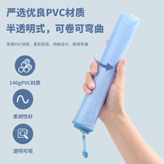 A4 cartoon file bag, macaron grid bag, zipper bag, classification storage bag, PVC transparent bag, test paper bag