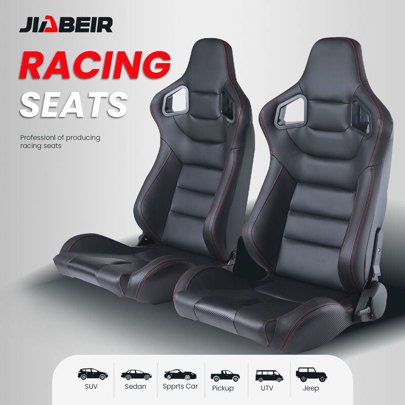 Car Modified Sports Seat Racing Simulator Seat Sports Car Gaming Seat Pvc Leather Adjustable Backrest